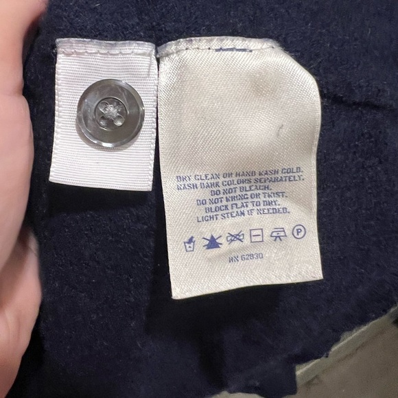 Lands End Navy Blue Cardigan - Picture 5 of 5